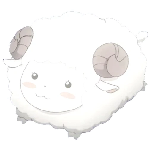 ovelha fofa de arte, anime fofo desenhos, anime kurikhara yuki, anime adorável, ovelha