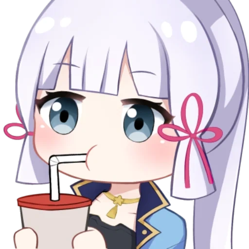 anime, ayaka chibi, kanna kamui, maid kobayashi, canna kamui rendern