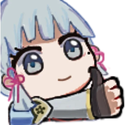 chibi, ayaka, anime emoji, animierter anime