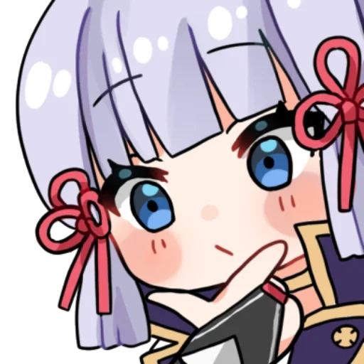 ayaka, anime, ayaka chibi, l'anime est drôle, ayaka genshin chibi