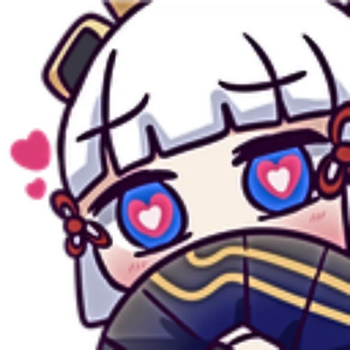 ayaka, fgo chibi, impatto di genshin