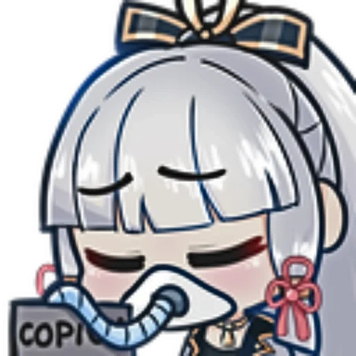 ayaka genshin, anime emoticons, ayaka genshin chibi, schöne anime zeichnungen, gen impixel gen impixel