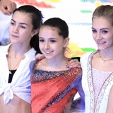 little girl, figure skater yevgeniya medvedeva, ana sherbakova alina zagitova, figure skater alexandra stepanova, figure skating by yevgeny medvedev