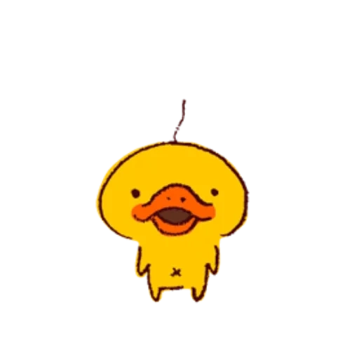sebuah mainan, bebek itu manis, bebek kuning, gambarnya lucu, duck watsapp