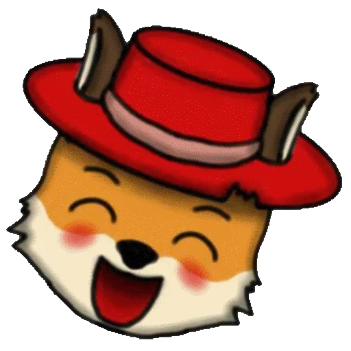 anime, logo, smile hat, viber lisenok