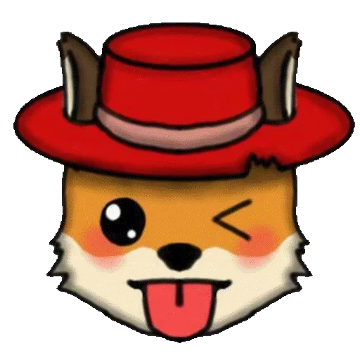 anime, face emoji, emoticon lupo, emoticon cowboy, emoticon lupo