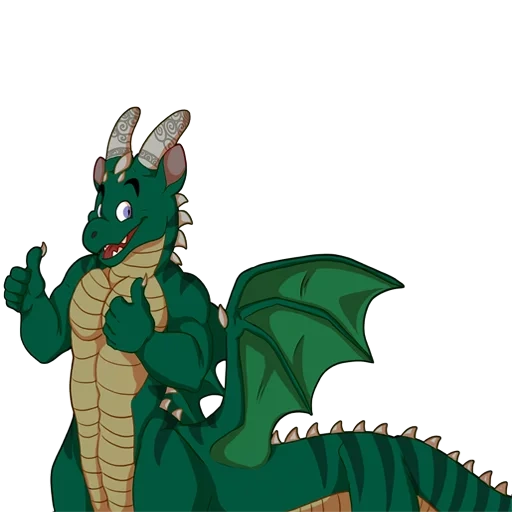 anime, el dragón, dragón dragón, cocodrilo dragón, dragón verde de dibujos animados