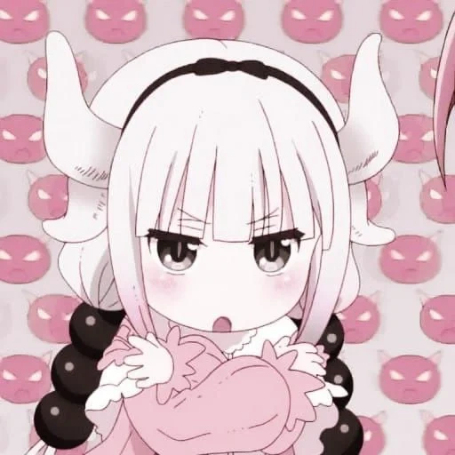 kanna, kanna kamui, papel de animação, padrão bonito anime, ícone de anime kobayashi