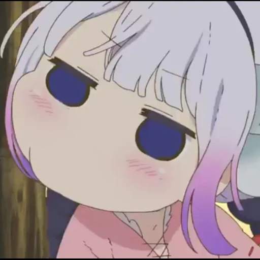 anime, i personaggi degli anime, la cameriera di kobayashi, kobayashi dragon service-jiangshan sansan mangiare, screenshot di dragon girl kobayashi