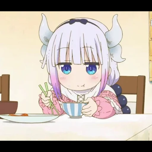 kanna kamui, cannes kamui, el anime de dragón de mucama, la criada sra kobayashi, dragon maid madame kobayashi