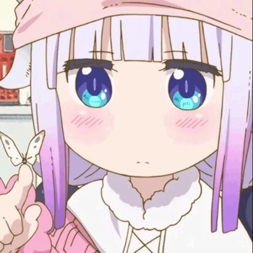anime canna, kanna kamui, maid kobayashi, dragon maid kobayashi, anime dragon maid kobayashi