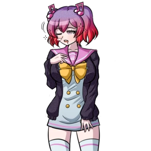 sdra 2, personajes de animación, kanade otonokoji, kanade otonokoji sprite, danganronpa tririgger happy havoc