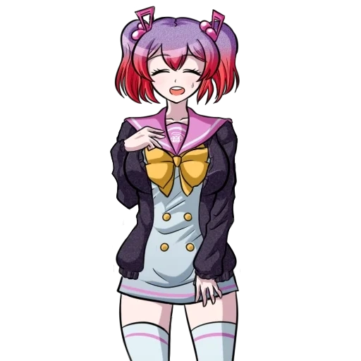 sdra 2, kanade otonokoji, kanade otonokoji sprite, super danganronpa another 2, danganronpa trigger happy havoc