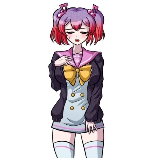 kanade otonokoji, canadá otonokoji, kanade otonokoji sprite, superdanganronpa another 2, danganronpa tririgger happy havoc