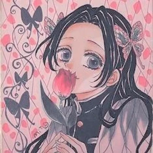 kanae kocho, рисунки аниме, яйба самурай-легенда, demon slayer kimetsu no yaiba, аой канзаки клинок рассекающий демонов