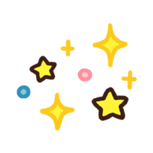 étoiles, l'étoile est jaune, stars des emoji, étoile souriante, étoiles avec un fond transparent