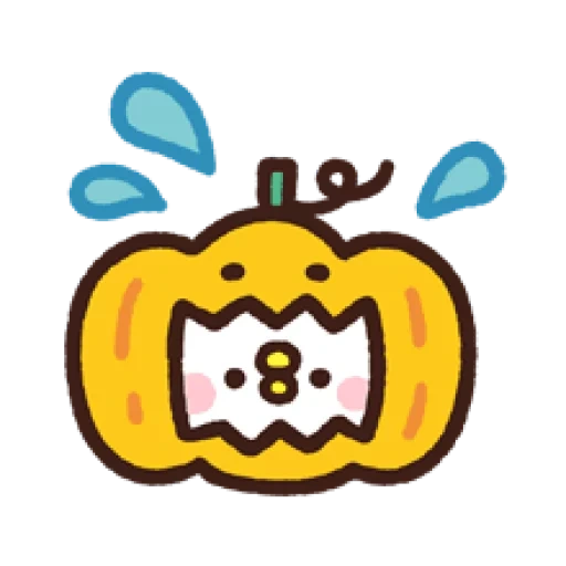 halloween, meow_emoji, ikon labu, labu halloween, lencana labu yang lucu