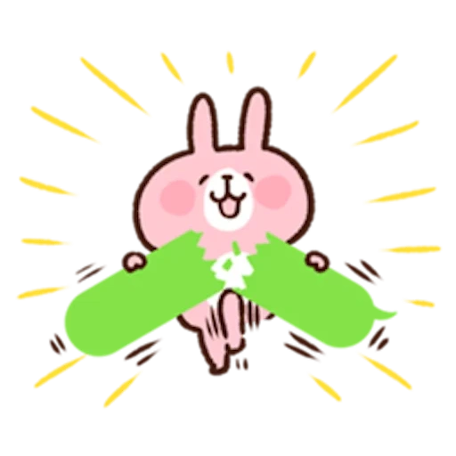 line friends, the drawings are cute, the animals are cute, rabbit drawing, spoiled rabbit