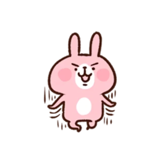 kawaii, a toy, cute drawings, kawaii animals, pink rabbit rabbit