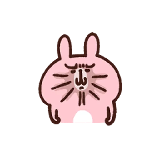 cat, smiling face, smiley rabbit, kanahei piske usagi