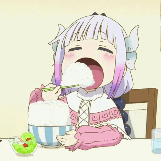 kobayashi iii, anime cute, kanna kamui, anime kobayashi, kobayashis dienstmädchen