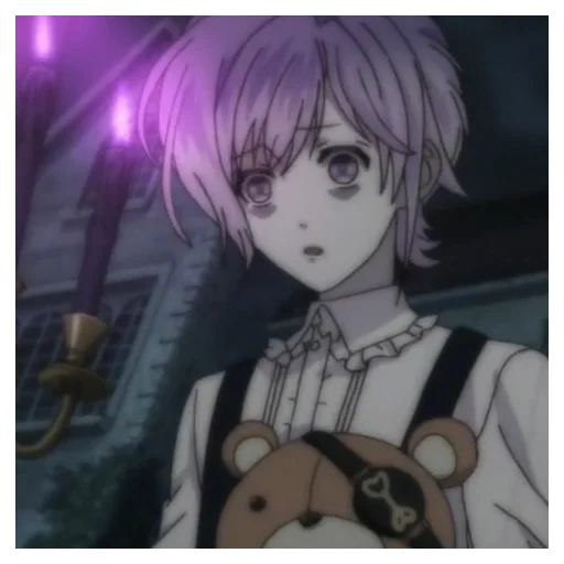 kanato sakamaki, gli amanti diabolici dell'anime, loves del diavolo kanato, l'amante del diavolo kanato sakamaki kadra, episodio 1 della stagione 1 degli amanti del diavolo di anime devil