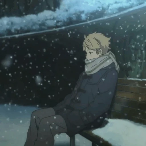 anime, anime de invierno, anime de mirai, detrás de la faceta del anime, invierno de la melancolía del anime