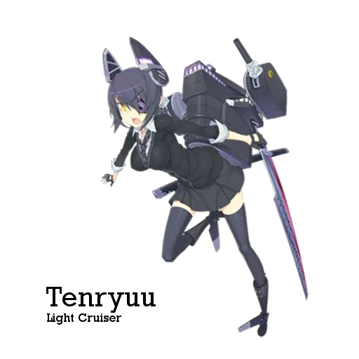 tenryuu, tenruh ji, tenry tatsuta, kancolle tenryu, tenryuu katana