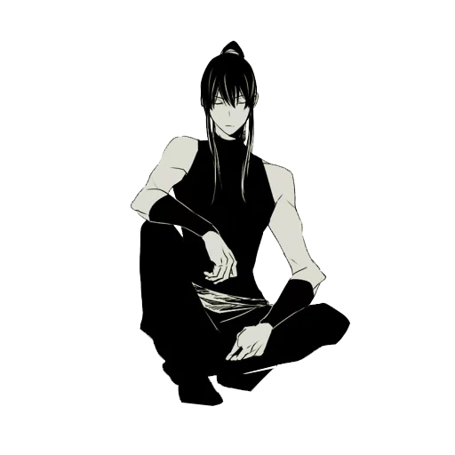 chicos de anime, personajes de anime, di gray men kanda, di gray men kanda yuu, arte blanco negro de sasuke