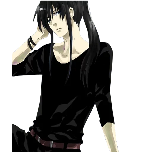 kanda, anime mec brune, le gars aux longs cheveux noirs, le gars avec les longs cheveux noirs, anime mec noir cheveux longs