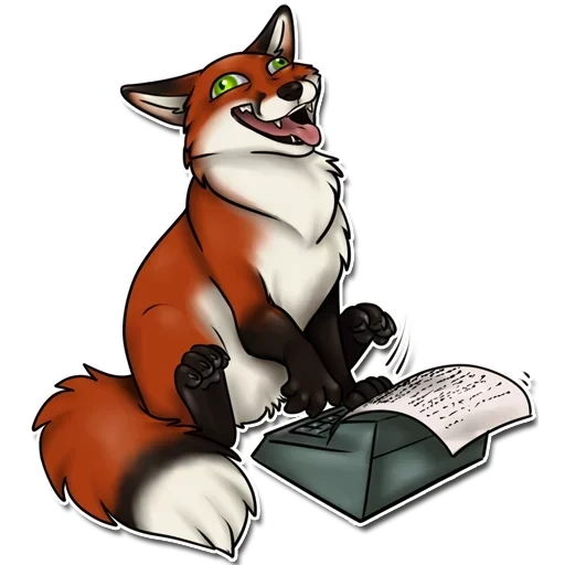 the fox, kanderel fox, das muster des fuchses, illustration of the fox