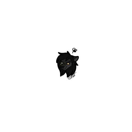 silhouette, lion profile, black cat, jinrick cat black, bear head profile