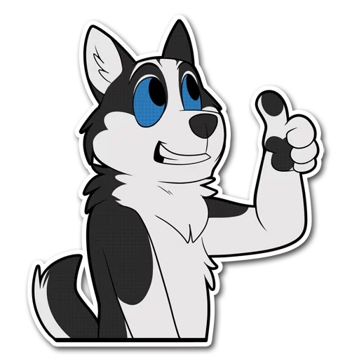 wolf, furry, husky, cartoon husky, husky cartoon