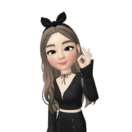 zepeto, femmes, filles, personnage incarné, belle figure de zepeto