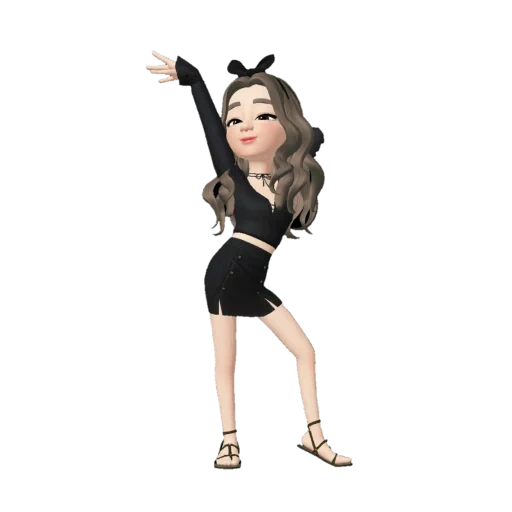 young woman, zetetto, zepotto dancing, character design, zepeto character of girls