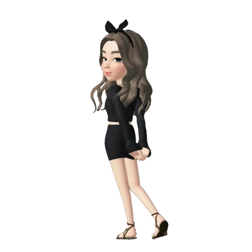 the girl, die personen, gedankenfiguren, design of characters, zepeto figur in voller höhe