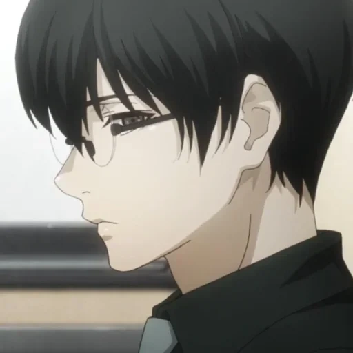 imagen, kaneki con cabello oscuro, anime tokio ghhly season 4, tokyo ghoul temporada 4 kaneki, kaneki dark hair 4 temporada