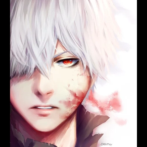 jin mujian, ken kaneki, animação jinmu, beija-flor de tóquio, animação jinmujian