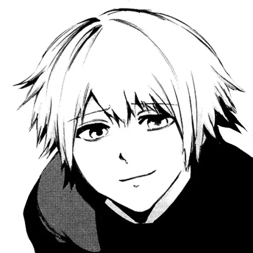 kaneki ken, канеки кун, кен канеки, кен канеки токийский гуль, канеки кен улыбается манга