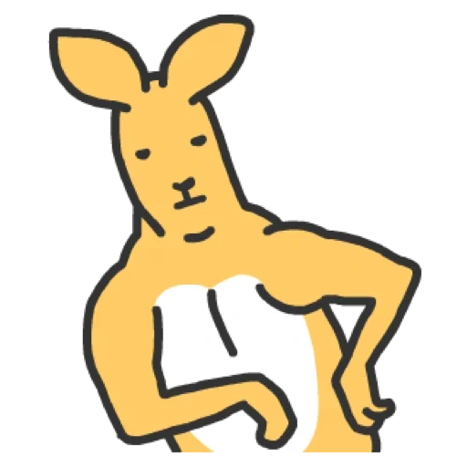 kangourou, garçons, motif kangourou, cartoon de kangourou