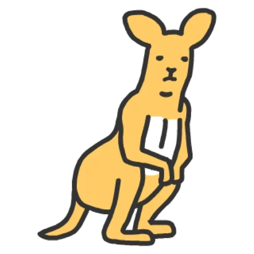 canguru, desenho de canguru, animais de canguru, pequeno canguru