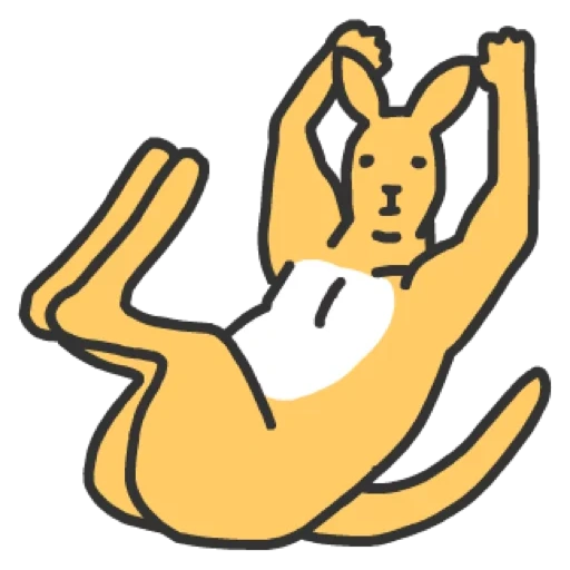 canguru, desenho de canguru, coelho rosa coelho, colorir kangaroo jamp