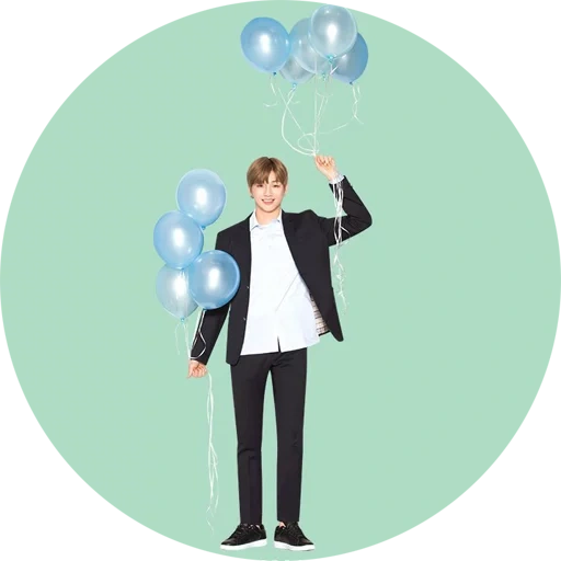 minho, people, male, kang daniel, balloon man