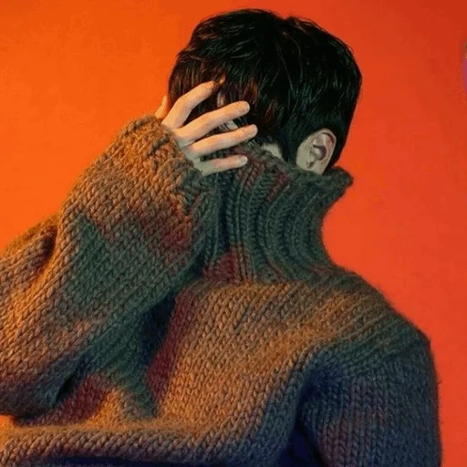 menarik, pria sweter, sweternya hangat, sweter pria, kerah sweter