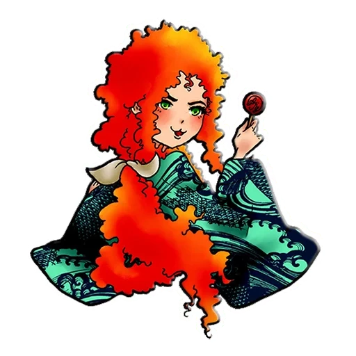 merida, young woman, princess merida