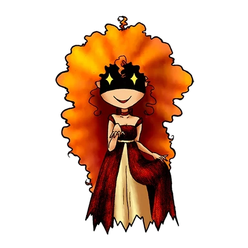 merida princesa, arte da rainha do mal, os personagens da princesa, princess chame chibi, princesa merida chibi