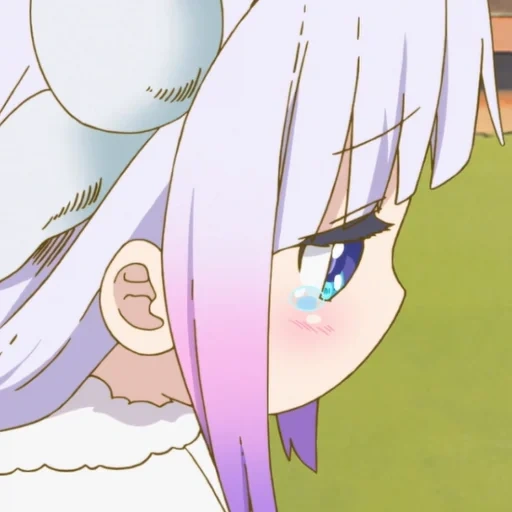 kanna kamui, kobayashi's maid, cannes god well crying, kobayashi's dragon maid, kobayashi takashi animation