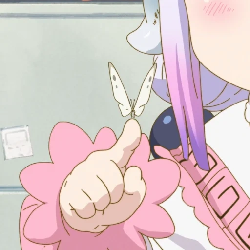 imagem de anime, menina anime, papel de animação, a empregada de kobayashi, a empregada de kobayashi