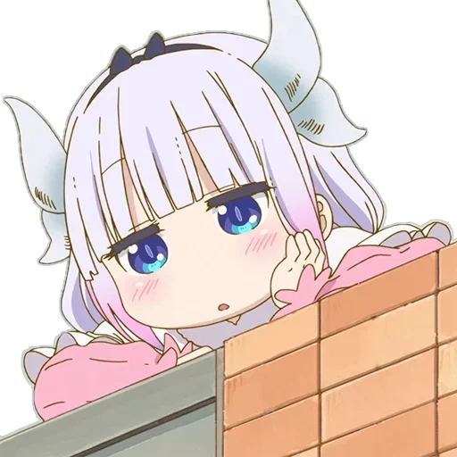 kanna kamui, miss kobayashi, cartoon kobayashi, mrs kobayashi's maid, mrs kobayashi's dragon maid