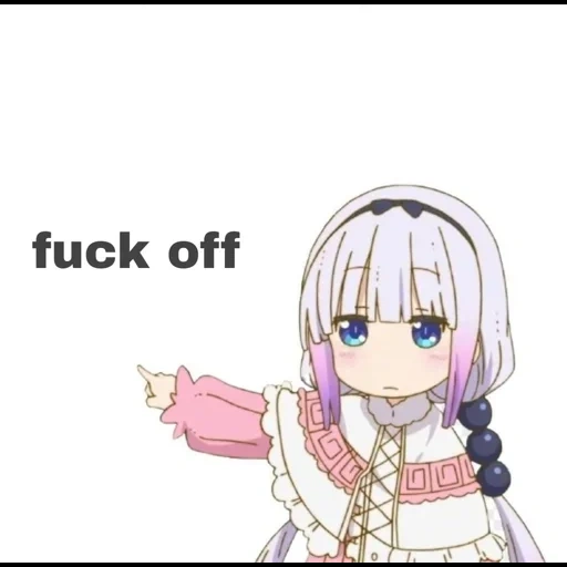 anime, anime meme, kanna kamui, kobayashi meme, anime lustig